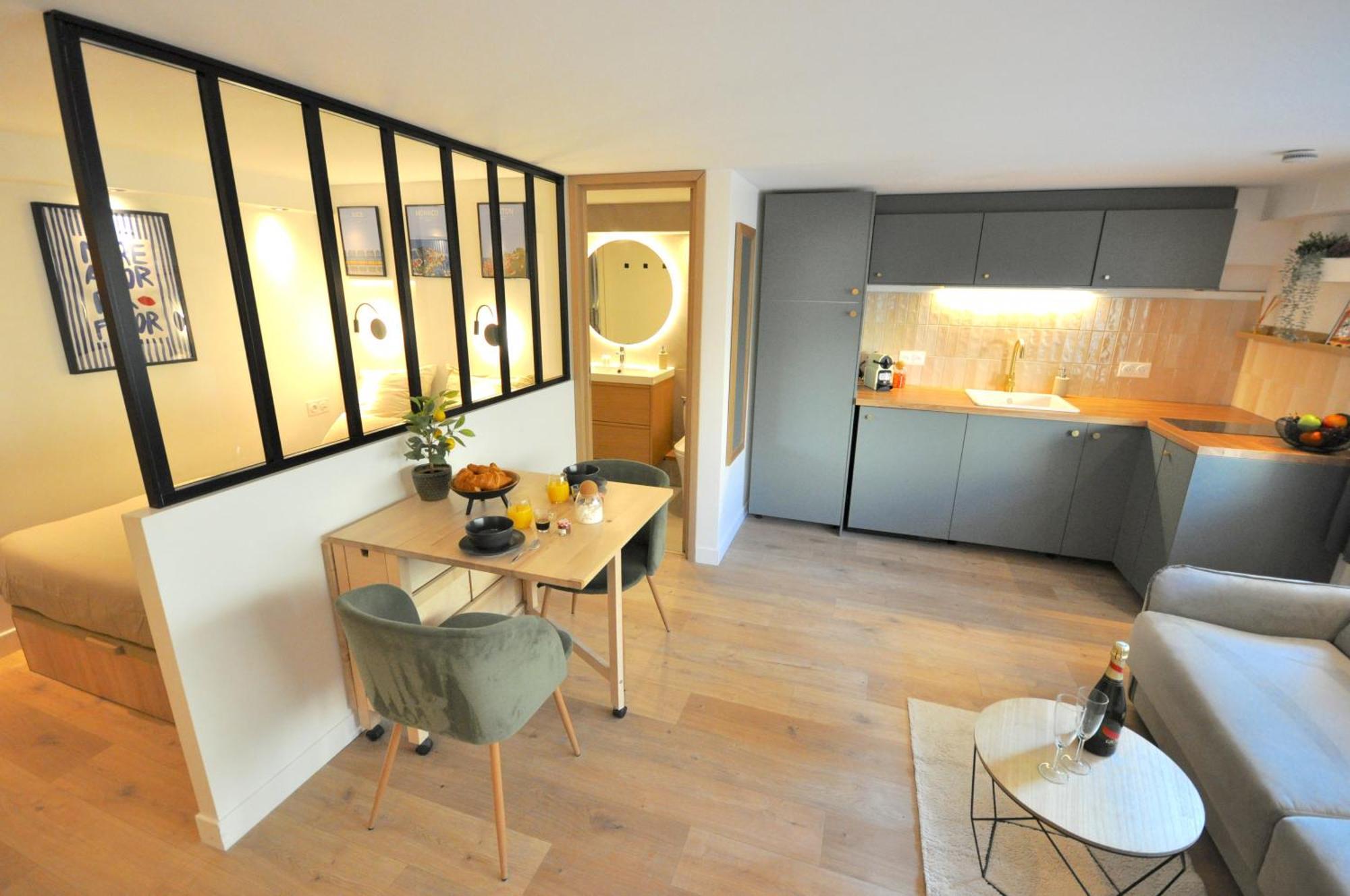 Monaco # Menton - 4 Persons - Hypercenter - Private Parking - Full Renovated - Clim - Fast Wifi - Beach And Sun Exteriér fotografie