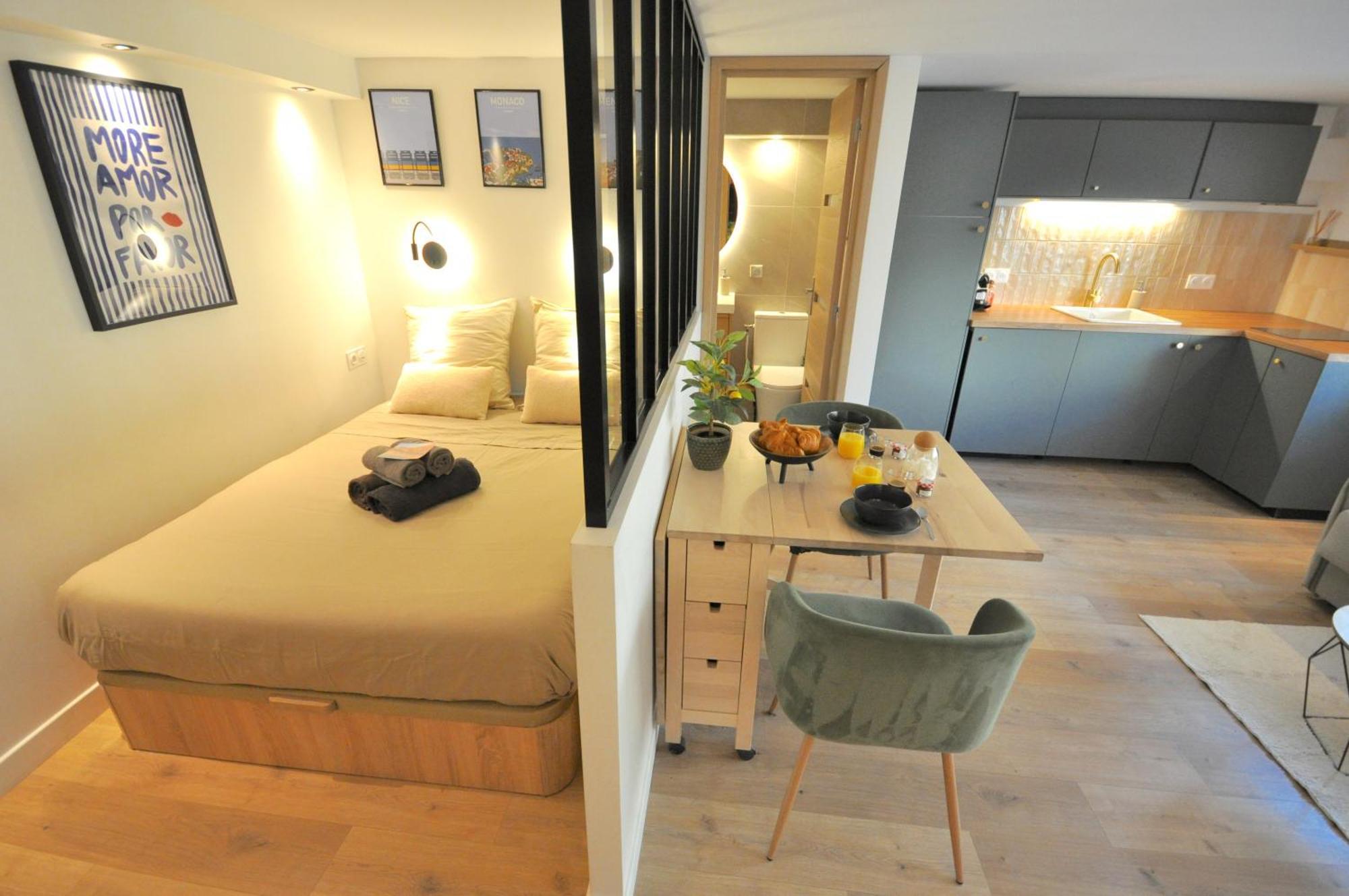 Monaco # Menton - 4 Persons - Hypercenter - Private Parking - Full Renovated - Clim - Fast Wifi - Beach And Sun Exteriér fotografie